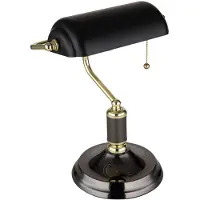 Globo Lighting Tischleuchte Metall messingfarben, Metall messingfarben, goldfarben, Zugschalter Kette, LxBxH: 265x180x340mm, Kabellänge 1500mm, exkl. 1x E27 40W 230V