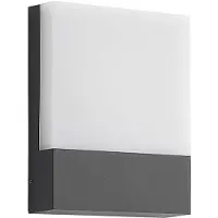 LINDBY LED Aussenwandleuchte Vanira , schwarz, Aluminium, Modern, LED Wandleuchte außen