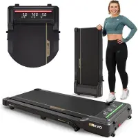Hop-Sport HOP SPORT HS-650WP Elektrisches Laufband, Walking Pad für Zuhause und Büro, App, Bluetooth, Laufband Schreibtisch, Home-Office, 1-6km/h, LED-Display