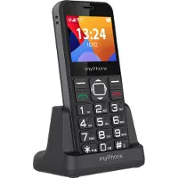 Myphone Halo 3 Mobiltelefon Senioren-Handy mit Ladestation ohne Vertrag 2.2 Zoll großes Display Großtastenhandy, Farbdisplay, Notruftaste, Taschenlampe, Bluetooth, großer Akku 1000mAh, Kamera-Blau