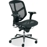 Nowy Styl Bürostuhl Enjoy Stoff schwarz, Gestell chrom
