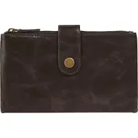 Bruno Banani Geldbörse , Damen, braun, Leder, leicht glänzend, unifarben, Kleinlederwaren Geldbörse, echt Leder