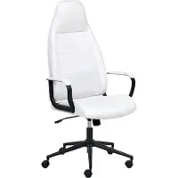 Beliani Bürostuhl mit cremefarbenem Stoffbezug drehbar höhenverstellbar mit Armlehnen für das Homeoffice oder Arbeitszimmer traditionell und modern