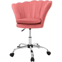 ML-Design | Bürostuhl Anna Samt Roze Fluweel 68x90x68 cm | NADUVI