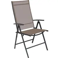 Linder Exclusiv GmbH Klappsessel 7 Positionen Gartenstuhl Gartenmöbel Liegesessel verstellbar Schokobraun