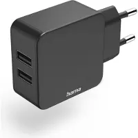 Hama Ladegerät 2-fach USB 12 Watt