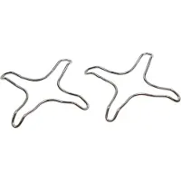 Fackelmann 45135 2x Gasherdaufsatz/-kreuz | verchromt | 125x125mm