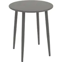 Degamo Bistrotisch Gartentisch Tisch DENVER 60cm rund, Metall grau