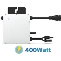SUNNIVA Hoymiles Mikro-Wechselrichter 400 W HM-400 für Balkonkraftwerk & PV-Anlagen, IP67 wetterfest, Plug-&-Play Installation, 1 MPPT, Micro Inverter