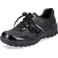 Rieker Damen Schnürschuh in Schwarz, Größe 40