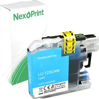 NexoPrint Druckerpatrone kompatibel zu Brother LC-123C cyan MFC-J 4510 DW MFC-J 4410 DW MFC-J 4310 DW MFC-J 245 DCP-J 752 DW