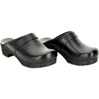 Sanita Damen Offener Clog Wood-Rita Open Black-35
