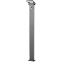 LUCANDE LED-Pollerlampe Marius mit Sensor, 100 cm , schwarz, Aluminium, Modern