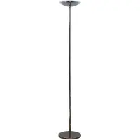 LINDBY LED-Stehlampe Malea, chromfarben, dimmbar, 180 cm