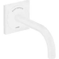 Hansgrohe AXOR Uno Elektronik-Waschtischmischer Unterputz für Wandmontage mit Auslauf 165 mm, Mattweiß