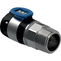 Geberit GE FlowFit, Übergang, AG, Edelstahl, d32mm x R1, 1 Stk.