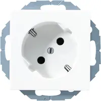 JUNG SCHUKO-Steckdose aws 16A 250V 45Grad A 520-45 KI WW (A520-45KIWW)