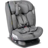 Lorelli Auto Kindersitz Scorpius i-Size, Autositz für Kinder 40-150 cm, Babysitz, Autokindersitz ab Geburt, Einstellbare Kopfstütze, grau