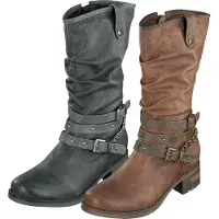 Mustang Damen Stiefel Halbschaftstiefel 1229-605, Größe:39 EU, Farbe:Braun