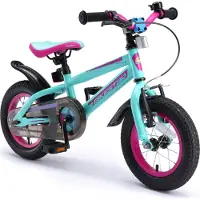 Bikestar Kinder Fahrrad ab 3 - 4 Jahre | 12 Zoll Mountain | Berry Türkis