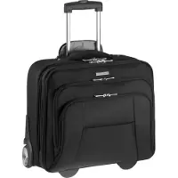 D & n lederwaren D&N Business - 2-Rollen Businesstrolley 43 cm Polyester (schwarz)