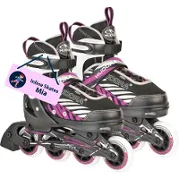 Hudora Kinderinliner Mia, Gr. 29-40, schwarz/lila : 37-40 : anthrazit