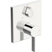 Hansa Fertigmontageset HANSALOFT UP-Wannen-Einhebelmischer, Sicherh., Ros. eck, chrom