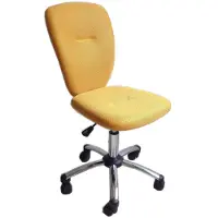 Vaja Jugenddrehstuhl Bürostuhl gelb chrom-gelb