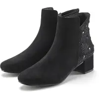 LASCANA Stiefelette schwarz/glitzer Größe 40