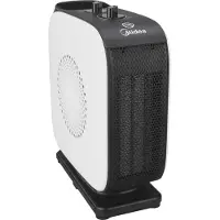 Midea NTY15-19CA, Elektrischer Raumheizlüfter, Forced convection, Drinnen, Flur, Weiß, Schwarz, 1500 W