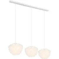 Globo Lighting Hängeleuchte Metall weiß, 3x E14