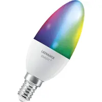 Ledvance SMART+ WiFi Candle Multicolour, Intelligentes Leuchtmittel, WLAN, Weiß, Integrierte LED, E14, 2700 K