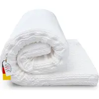 FMP Matratzenmanufaktur viscoelastische Comfort Matratzenauflage, Visco-Topper, RG 55 Kaschmirbezug 8cm hoch 90x200cm