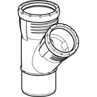 Geberit Silent-Pro Abzweig 45 Grad, d 110mm, d1 75mm 393533141
