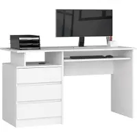 Akord Furniture Factory IP0PBIUBIA001, Gerade, Rechteckige Form, Matt, Weiß, 3 Schublade(n), 600 mm
