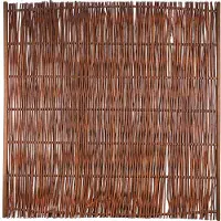 Tetzner & Jentzsch FUEGO Weidengeflechtzaun m. seitl. Rahmen 180 x 180 cm