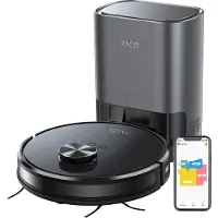 Zaco A10 Pro Saugroboter mit Wischfunktion, 2,5l Absaugstation bis 60 Tage, Lasernavigation, 3000Pa, für Tierhaare, Raumerkennung, leise, App, Alexa