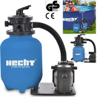 HECHT 302113 Sandfilter Anlage | 7 m³/h | 20 kg | 450 W | 7-Wege Ventil | 7000 l/h