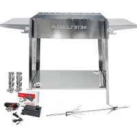 Grillpeter Mangal Ruslan Deluxe Schaschlikgrill Döner Hähnchen Drehspieß Motor