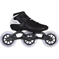 Powerslide Finale Inline-Rennskates 125 mm mit TRINITY 3-Punkt-Befestigung und niedrigem Schwerpunkt