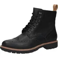 Clarks Shoes Stiefel Batcombe Lord Schwarz Herren