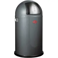 Wesco Abfallsammler PUSHBOY JUNIOR 175531-13 in GRAPHIT mit 22 Liter Volumen / Abfalleimer / Mülleimer
