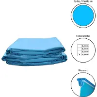Waterman Poolfolie Ersatzfolie Rundbecken 600x150cm - Dicke 0,8mm - Keilbiese - blau