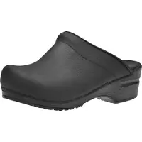 Sanita Medizinischer Clog Original Sonja Textured Oil Schwarz-Schuhgröße 35