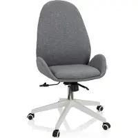 Hjh OFFICE Home Office Bürostuhl AVEA I Schreibtischstuhl mit Armlehnen Stoff Drehstuhl