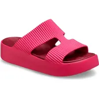 Crocs Getaway Groove Platform Hstrap Badesandalen Rosa EU 37-38 Frau Rosa EU 37-38