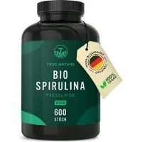 True Nature Bio Spirulina Presslinge hochdosiert - Algen 4000mg 600 St