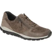 Gabor ROLLINGSOFT Damenschuhe - sportliche Schnür- Halbschuhe braun Freizeit