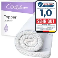 Dailydream Matratzentopper aus Memory Foam - Lavender- Model S - 3,5cm hoch - 90x200x3,5cm