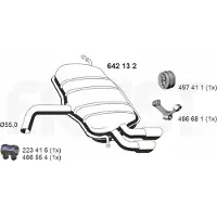 ERNST 642132 Endschalldämpfer für SKODA YETI (5L) Auspuff